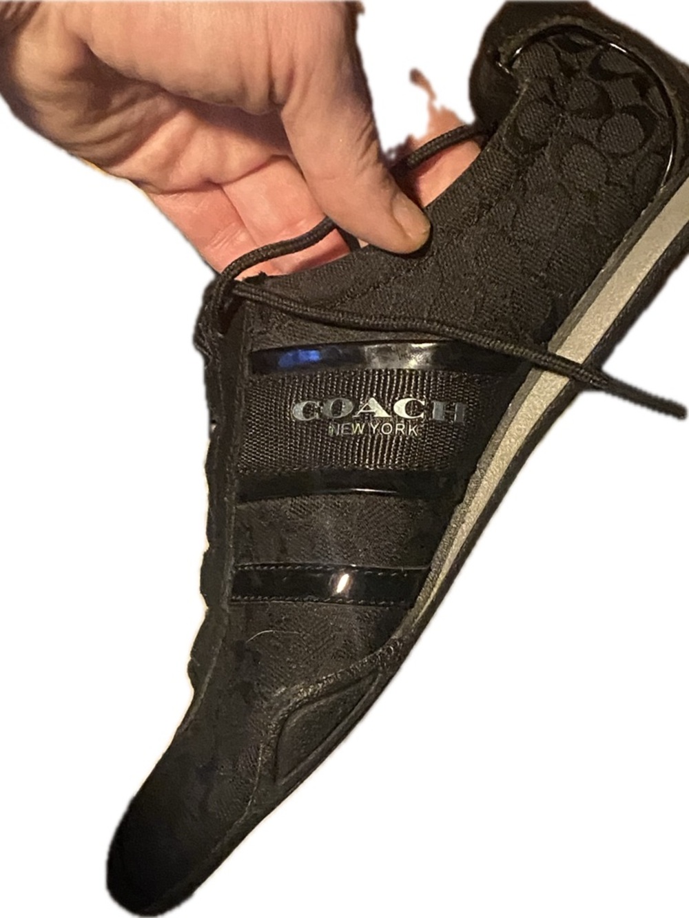 (NWOB) COACH- Sneakers w/ teal logo on side 👟 ✨ - Picture 6 of 7
